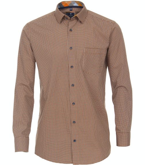 Redmond - Hemd Regular fit terra-beige - Größe - M